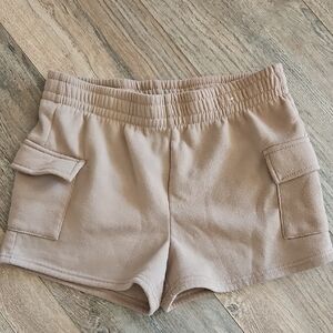 Tan Casual Shorts with Pockets